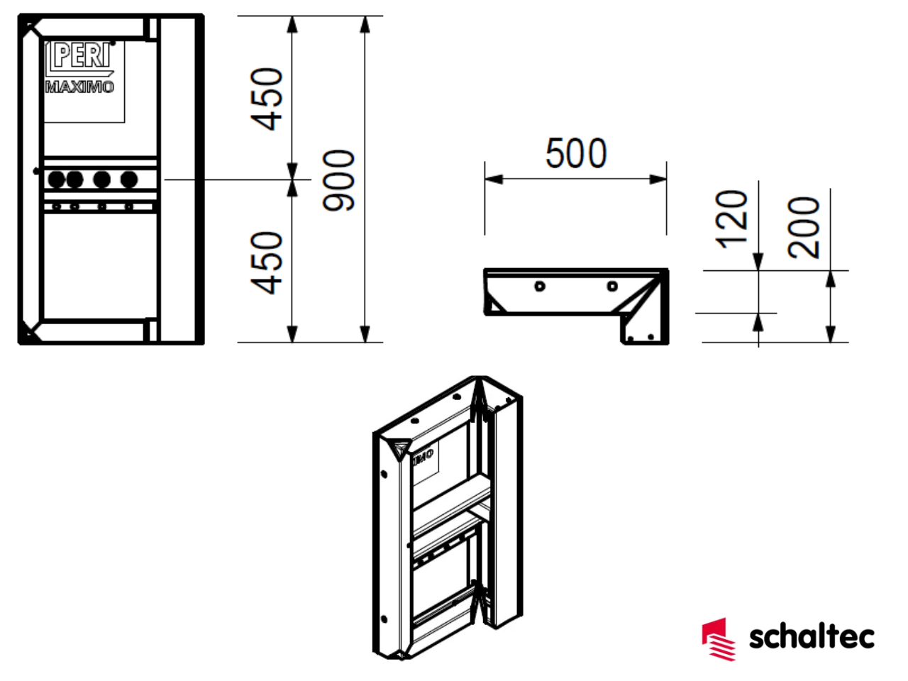 PERI MAXIMO MXI15 90x50/20 Gebrauchtschalung | low quality